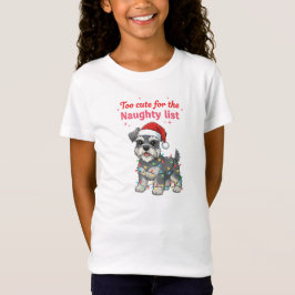 Te Cute voor de Stoute Lijst Schnauzer Shirt