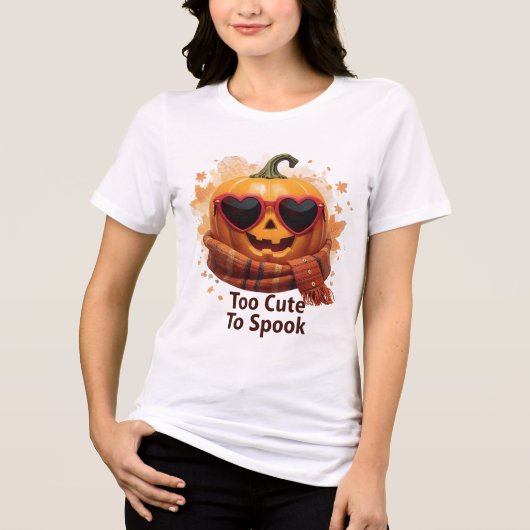 Te Cuteus om te Spoken – Knusse Pompoen T-Shirt (Voorkant)