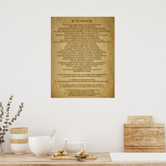 TE DEUM PRAYER POSTER (Keuken)