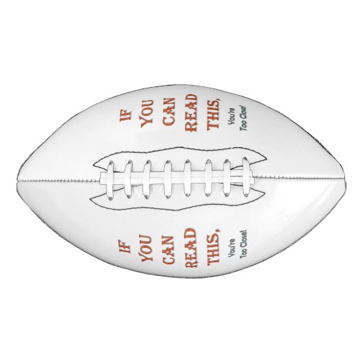 Te dicht american football (Voorkant)