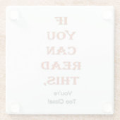 Te dicht glazen onderzetter (Achterkant)