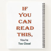 Te dicht notitieboek (Achterkant)