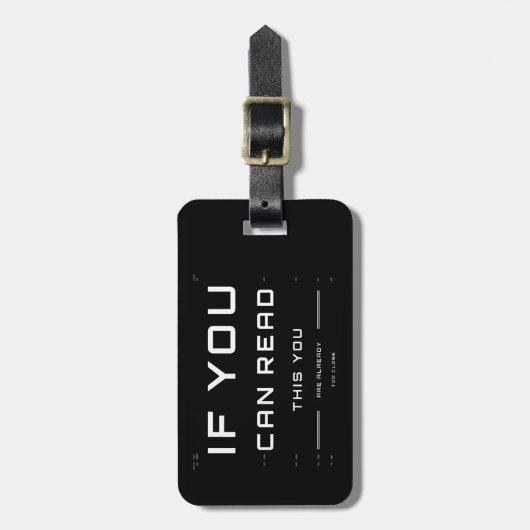 Te dicht Oogexamen op Bagagelabel (Voorkant verticaal)