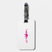 Te dicht Oogexamen op Bagagelabel (Achterkant verticaal)