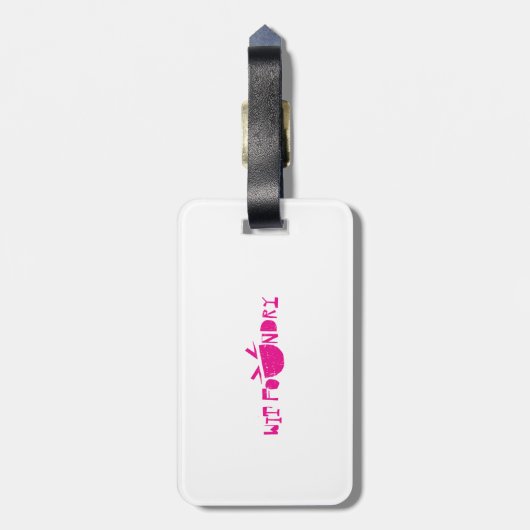 Te dicht Oogexamen op Bagagelabel (Achterkant verticaal)