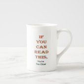 Te dicht porselein kop (Rechts)