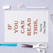 Te dicht tissuepapier (Craft)