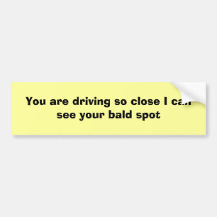 Te dicht voor comfort bumpersticker