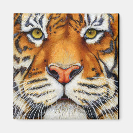 Te dichtbij - Siberische tijgermagneet Magneet