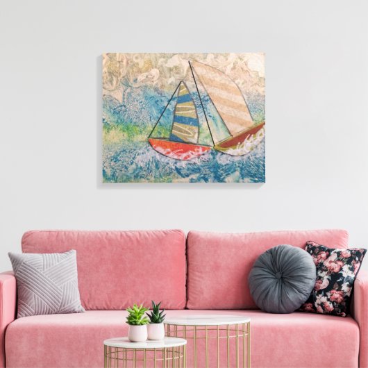 Te dichtbij voor comfort uitgerekt canvas (Insitu (Woonkamer))