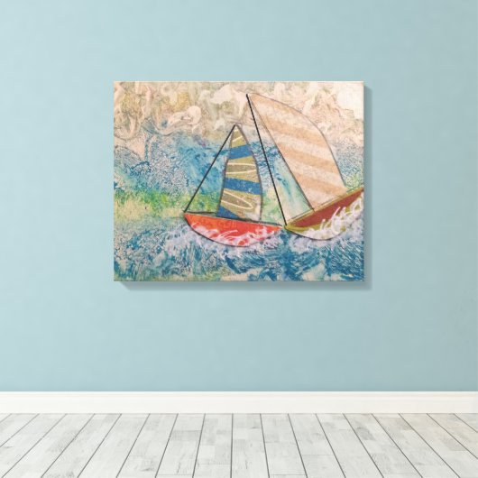 Te dichtbij voor comfort uitgerekt canvas (Insitu (Houten vloer))