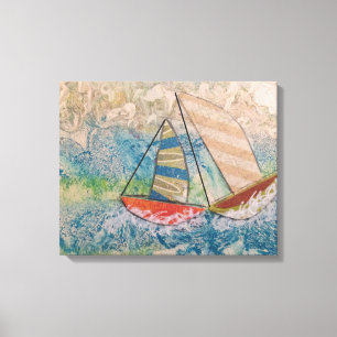 Te dichtbij voor comfort uitgerekt canvas afdruk