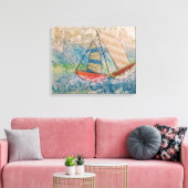 Te dichtbij voor comfort uitgerekt canvas afdruk (Insitu (Woonkamer))