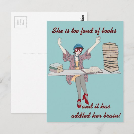 Te Dierbaar van Boeken Briefkaart (Voorkant / Achterkant)