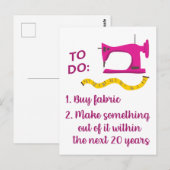 Te doen briefkaart (Voorkant / Achterkant)