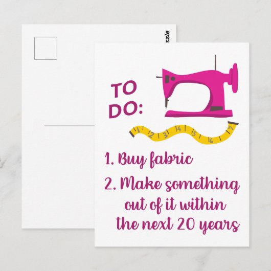 Te doen briefkaart (Voorkant / Achterkant)