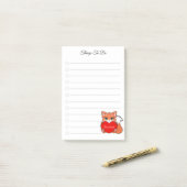 Te doen dingen en de kleine opmerkingen na de intr post-it® notes (Op bureau)