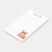 Te doen dingen en kleine vos te klaren post-it® notes (Schuin)