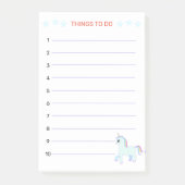 Te doen dingen en UNICORN Post-it® Notes (Voorkant)