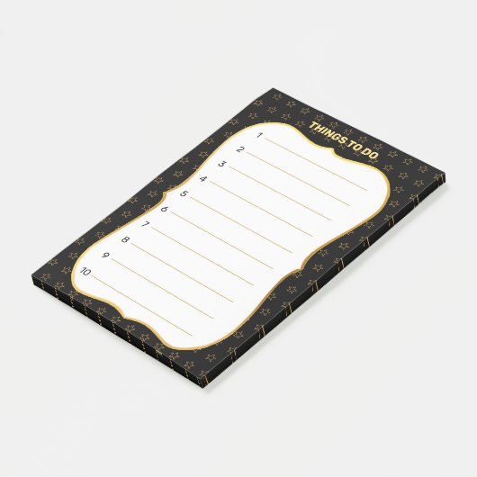 Te doen dingen & Star Pattern-lijst Post-it® Notes (Schuin)