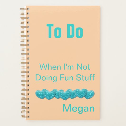 Te Doen Hartjes en Liefde - Geen Leuke Dingen Gepe Planner (Voorkant)