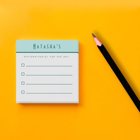 Te Doen Lijst, Affirmatie Checklijst Post-it® Notes