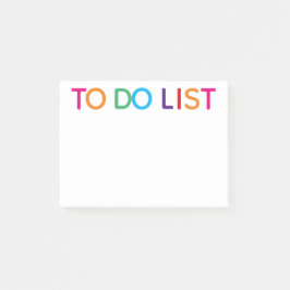 Te doen lijst Bright veelkleurig 4 x 3 Post-it® Notes