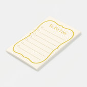 Te doen Lijst & Golden Lijst Post-it® Notes (Schuin)