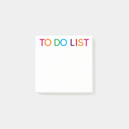 Te Doen Lijst Helder Meerkleurig 3 x 3 Post-it® Notes