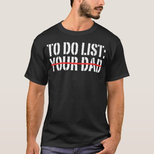 Te Doen Lijst Jouw T-shirt (Voorkant)