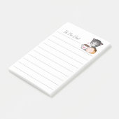 Te Doen Lijst Kitten Kat Cake Post-it® notes (Schuin)