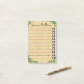 Te doen Lijst met Since datum Post-it® Notes (Op bureau)