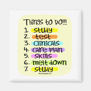 Te doen lijst met studenten verpleegkundige magneet