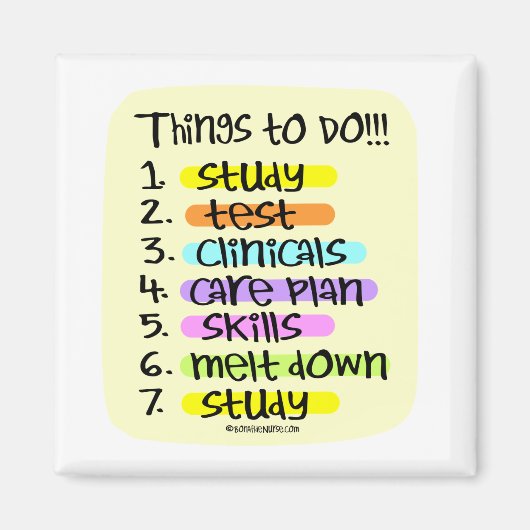 Te doen lijst met studenten verpleegkundige magneet (Voorkant)