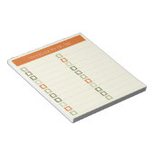 Te doen lijst - modern kleurrijk ontwerp notitieblok (Schuin)