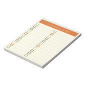 Te doen lijst - modern kleurrijk ontwerp notitieblok (Linkerzijde)