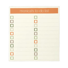 Te doen lijst - modern kleurrijk ontwerp notitieblok