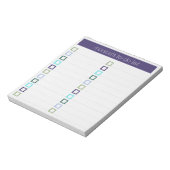 Te doen lijst - modern kleurrijk ontwerp notitieblok (Linkerzijde)