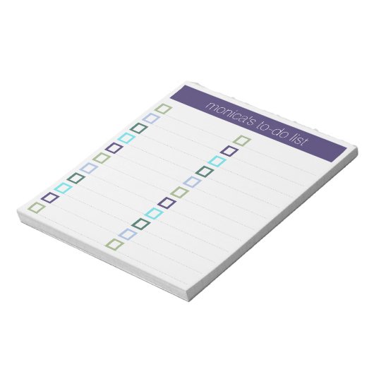 Te doen lijst - modern kleurrijk ontwerp notitieblok (Linkerzijde)