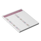 Te doen lijst - modern kleurrijk ontwerp notitieblok (Schuin)