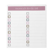 Te doen lijst - modern kleurrijk ontwerp notitieblok (Voorkant)