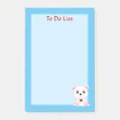 Te doen Lijst Polar Beer op lichtblauw Post-it® Notes (Voorkant)