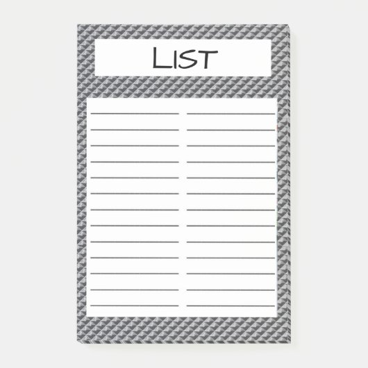 TE DOEN LIJST POST-IT® NOTES (Voorkant)