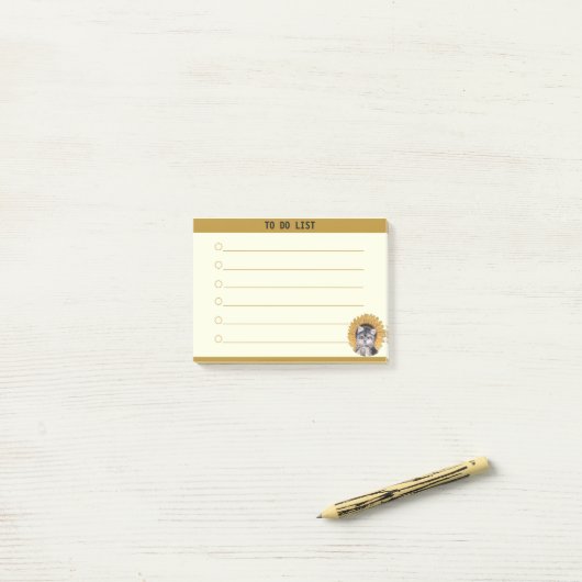  te doen lijst & Schattigee hond Post-it® Notes (Op bureau)