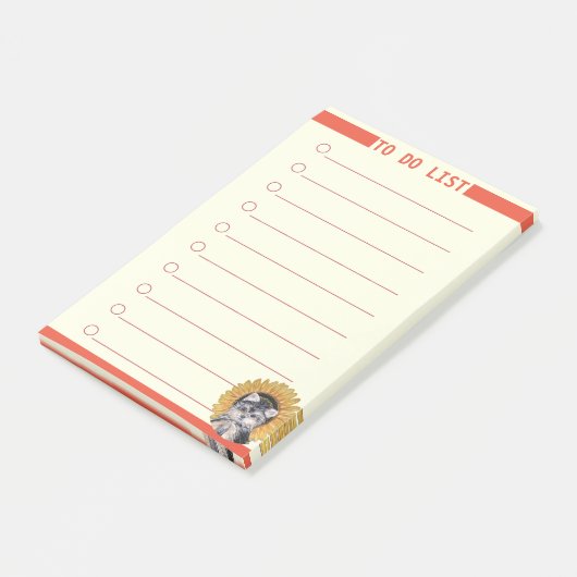  te doen lijst & Schattigee hond Post-it® Notes (Schuin)