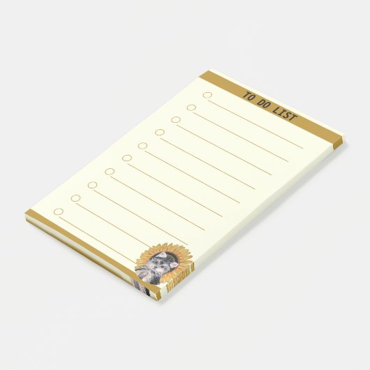  te doen lijst & Schattigee hond Post-it® Notes (Schuin)