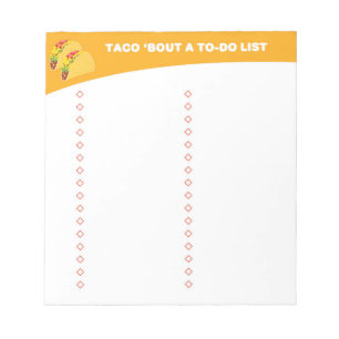 Te doen lijst - Taco Lovers Gift - Taco Notitieblok
