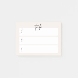 “Te doen” memoplakbriefje – Minimaal neutraal ontw Post-it® Notes