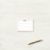 “Te doen” memoplakbriefje – Minimaal neutraal ontw Post-it® Notes (Op bureau)