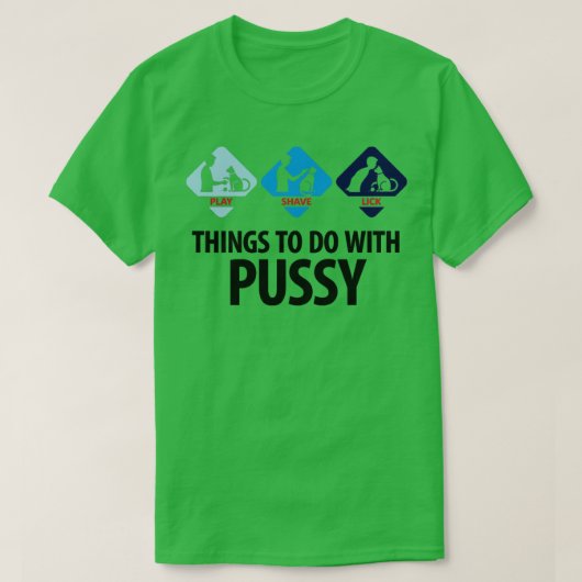 Te doen met de poesjes 3 (dd+) t-shirt (Design voorkant)